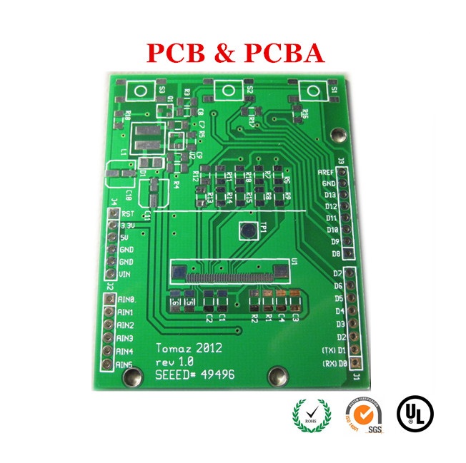 FR-4 pcb for display HASL